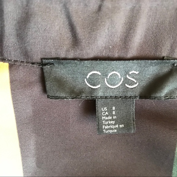 Cos Smooth Printed Long -Sleeved Dress -Black - Picture 5 of 6